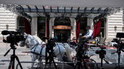 The Grand Hotel Wien held a series of negotiations designed to revive the 2015 nuclear pact. AFP