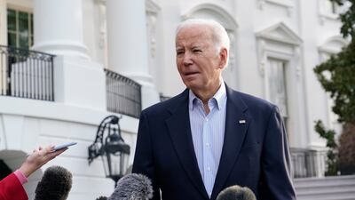 US President Joe Biden said pushing for a comprehensive peace agreement in Yemen has been the focus of his administration’s engagements in the region. AP