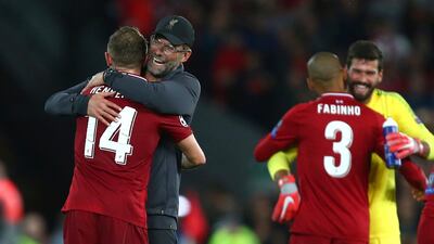 Liverpool manager Jurgen Klopp was a happy man after their win over Paris Saint-Germain. AP Photo