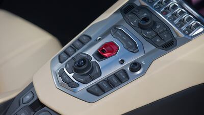 Lamborghini's Aventador Roadster. Photo courtesy Lamborghini