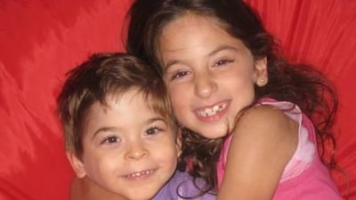 Marco Helayel, 6, has a disease called Deletion (2) a rare chromosome disorder. Pictured with his sister Gabriella, 9.