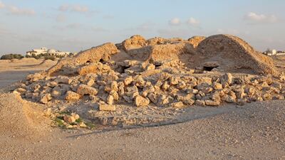 Dilmun burial mounds, Bahrain. Alamy