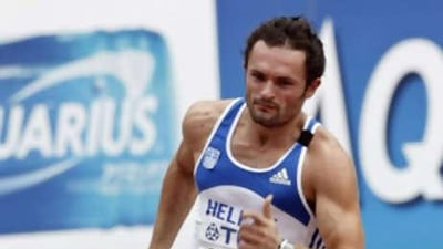 Tassos Gousis failed a drug test at a pre-games training camp in Japan.