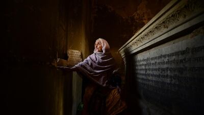 Mehr-dun-Nisa and her family have been gravekeepers at the Mewa Shah Jewish cemetery in Karachi for generations. Though her family is not Jewish, they continue to tend to the graves to this day. Mobeen Ansari