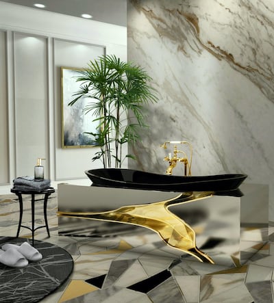 Add a plant to your bathroom. Photo by Maison Valentina