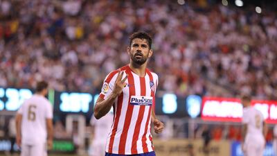 Diego Costa scored a first-half hat-trick for Real Madrid. Reuters