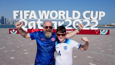Hays and Max Ash pictured at the Doha Corniche. PA