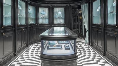 The interior of Gucci's new Place Vendome boutique.
