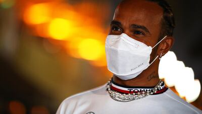 Lewis Hamilton of Great Britain and Mercedes GP ahead of the F1 Grand Prix of Bahrain at Bahrain International Circuit. Getty