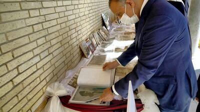 Iraq's Prime Minister Mustafa Al Kadhimi at Royal Baghdad cemetery. Courtesy Iraqi Prime Minister Media Office