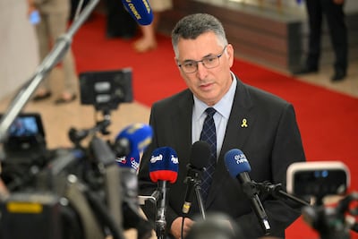 Israeli Foreign Minister Gideon Saar. AFP