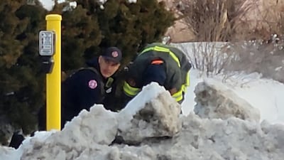 First responders at the scene. Reuters