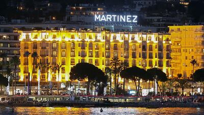 The Grand Hyatt Cannes Hotel Martinez in Cannes, southeastern France, is readying to welcome back stars for the film festival. AFP