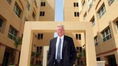 Warren H. Fox, Ph.D. (Director of Higher Education, Knowledge and Human Development Authority), at the Dubai International Academic City.