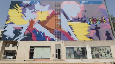 Zainab Mohammed, chief property management and marketing officer at Wasl Properties and residents hope the art will attract more tourists to the area. Antonie Robertson / The National