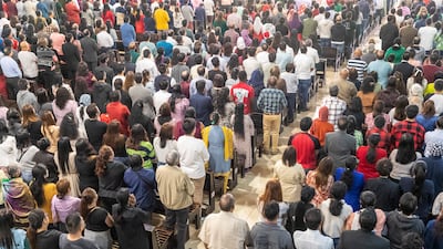 Christmas Day church services at St Mary’s Catholic church. Antonie Robertson / The National