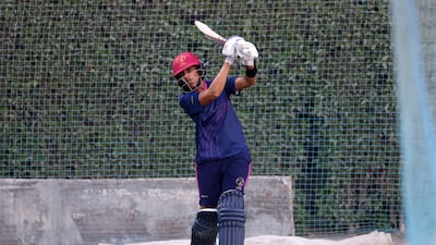 UAE women's team captain Esha Oza at the ICC Academy