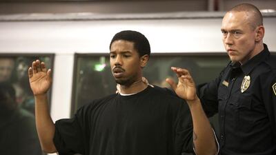 Michael B Jordan, left, and Kevin Durand in a scene from Fruitvale Station. Ron Koeberer / The Weinstein Company / AP Photo