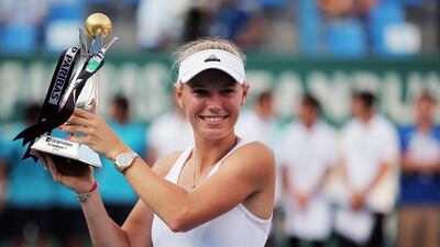 Refocused after her break-up with Rory McIlroy, Caroline Wozniacki is back to playing for titles. AP Photo