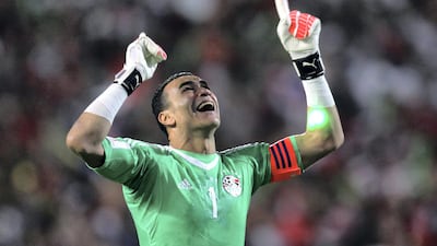 Egypt's Essam El-Hadary had a lot to celebrate when Egypt reached the World Cup for the first time in 28 years in October. The 45 year old is likely to have more to celebrate in Russia in June when he becomes the oldest player to appear at a World Cup. Tarek Abdul Hamid / AFP
