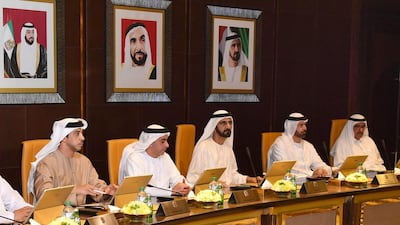 Sheikh Mohammed bin Rashid, Vice President, Prime Minister and Ruler of Dubai, on Wednesday announced the UAE Centennial 2071 plan at a Cabinet meeting also attended by Sheikh Saif bin Zayed, Deputy Prime Minister and Minister of Interior, Sheikh Mansour bin Zayed, Deputy Prime Minister and Minister of Presidential Affairs, Sheikh Hamdan bin Rashid, Deputy Ruler of Dubai and Minister of Finance, and Mohammad Al Gergawi, Minister of Cabinet Affairs and the Future. Wam