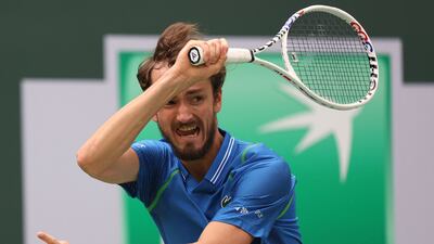 Daniil Medvedev needed to dig deep to beat Alexander Zverev and reach the Indian Wells quarter-finals. Getty