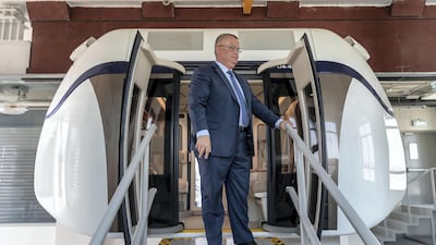 Oleg Zaretskiy, chief executive at uSky Transport. His company is developing the system in partnership with Unitsky String Technologies of Belarus.