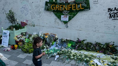 Tributes have been paid to the 72 people who died at Grenfell Tower in west London on the fifth anniversary of the disaster. Getty.