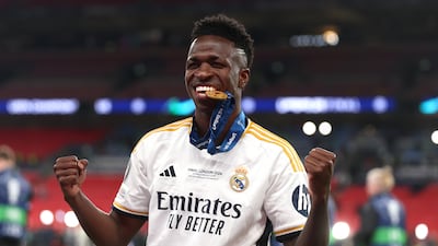 Vinicius Junior won the Champions League and La Liga with Real Madrid. Getty Images
