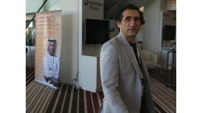 Osama Ghanim, CEO of innovabia Innovation management at the 2nd Abu Dhabi Innovation forum yesterday at Fairmont Bab al Bahr hotel in Abu Dhabi.