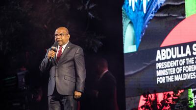 President of the UN General Assembly Abdulla Shahid will give a series of talks at Expo 2020. AP