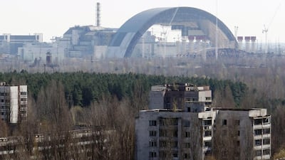 A protective shelter being mounted over the remains of the Chernobyl nuclear power plant in Ukraine. The explosion there in 1986 led to major nuclear fallout over a wide area and the site still remains radioactive. Yet the accident caused comparatively few casualties. Oleksandr Lepetuha / EPA