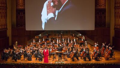 A tribute concert to Pavarotti earlier this year at the Royal Opera House Muscat. Khalid Al Busaidi / ROHM