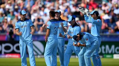 England are through to the Cricket World Cup semi-finals after beating New Zealand in their final group game. Getty