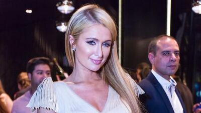 Paris Hilton at the opening of Clé Dubai. Rebecca Rees for The National