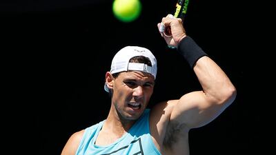 World No 1 Rafael Nadal is in action on the first day of the Australian Open on Monday. Toru Hanai / Reuters