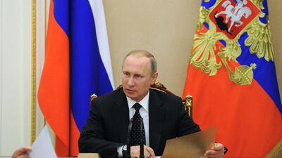 Russian president Vladimir Putin. Michael Klimentyev / AFP