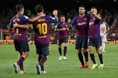 Barcelona's Philippe Coutinho, left, will likely remind his former Inter Milan teammates what they are missing. Reuters