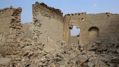 Coral stone used in Jazirat Al Hamra was mined from a 10km reef that extended from Jazirat Al Hamra to Umm Al Quwain. Sarah Dea / The National