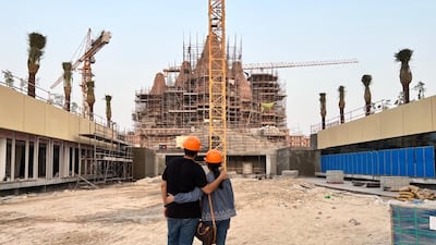 The temple site when the couple first visited in October 2023. Photo: Kanjani Family