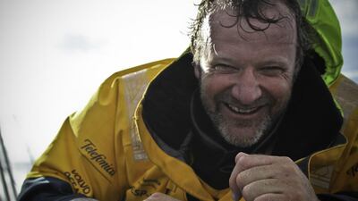 Neal McDonald keeps getting drawn back to the sea like he will be on Saturday when Azzam leaves Abu Dhabi for Leg 3 of the Volvo Ocean Race. Diego Fructuoso / AP Photo