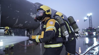 Twenty-three trainees are now available for recruitment by Dubai Airports' firefighting team. Photo: Dubai Airport
