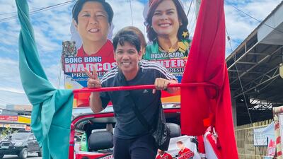 Dubai resident Jess Manglicmot is back home in the Philippines during the country’s national elections and shared photos of campaigning on city streets. Polls put Ferdinand Marcos Jr and his running mate, Sara Duterte-Carpio, ahead. Photo: Jess Manglicmot