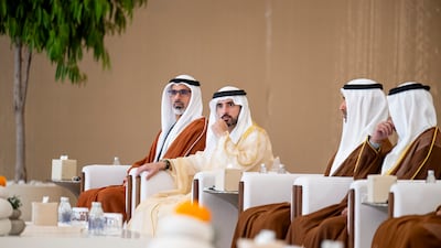 Sheikh Mohamed bin Zayed, Crown Prince of Abu Dhabi and chairman of Abu Dhabi Executive Council, and Sheikh Hamdan bin Mohamed, Crown Prince of Dubai, UAE Deputy Prime Minister and Minister of Defence
