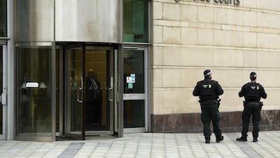 Laganside Crown Court in Belfast. Prison sentences between 22 months and 27 months were handed down to the two men guilty of the attack. Getty Images