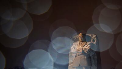 The Martin Luther King, Jr Memorial in Washington, US. AP