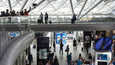 Mr Bell flies his birds three days a week for four hours at a time. Chris J Ratcliffe / Getty Images