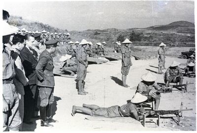 A photo from 1950 shows Gen Sun Li-Jen inspecting training at a target range in Taiwan. Only a tiny minority argue that Taiwan has any legal base for separation from the rest of China. Bettman Archive