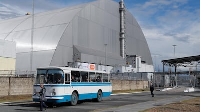 The new Safe Confinement covering the 4th block of Chernobyl Nuclear power plant. EPA