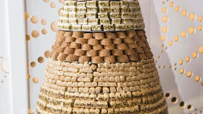 Mountain of sweets at Asateer Tent